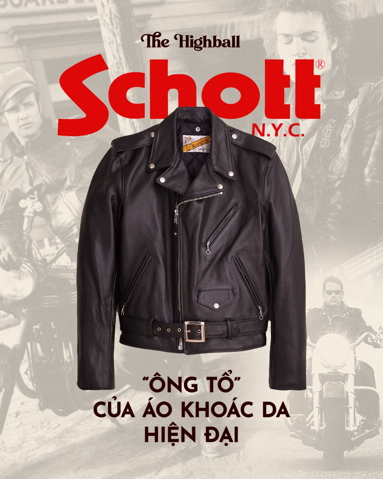 Áo da Schott là gì, vì sao được coi là huyền thoại áo da Mỹ?
