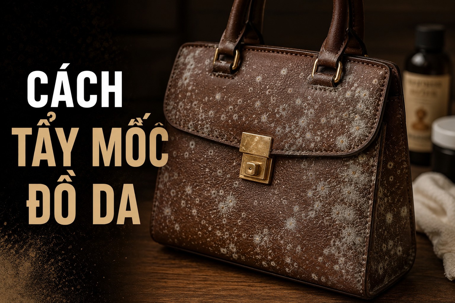 Cách xử lý áo da, túi da bị mốc tại nhà đúng cách