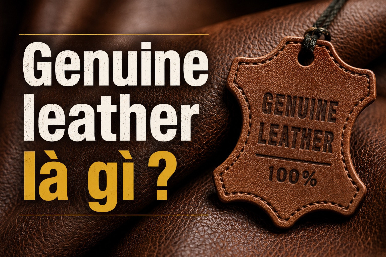 "Genuine Leather" là da gì? Nghe sang mà không sang đâu nhé